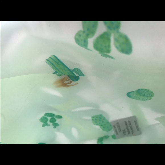 Puravida New Monstera Fold-over Clutch Green/White - Picture 5 of 5